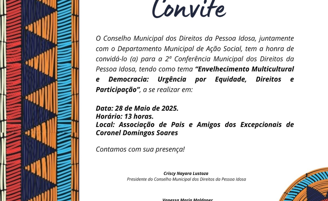 2ª Conferência Municipal dos Direitos da Pessoa Idosa