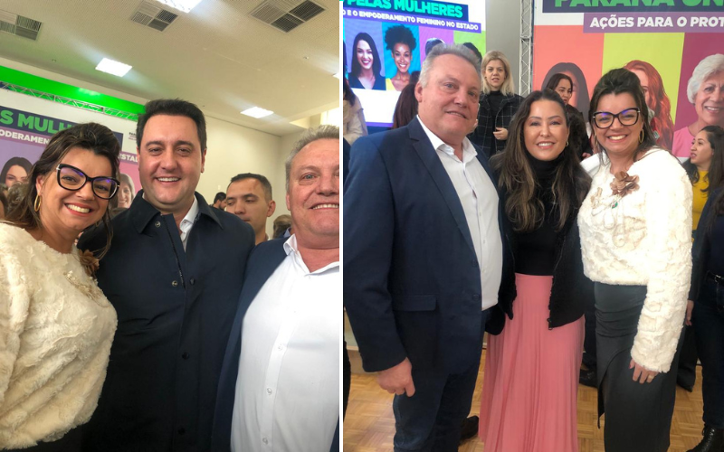 Prefeito primeira-dama participam do lançamento da Caravana Paraná Unido Pelas Mulheres
