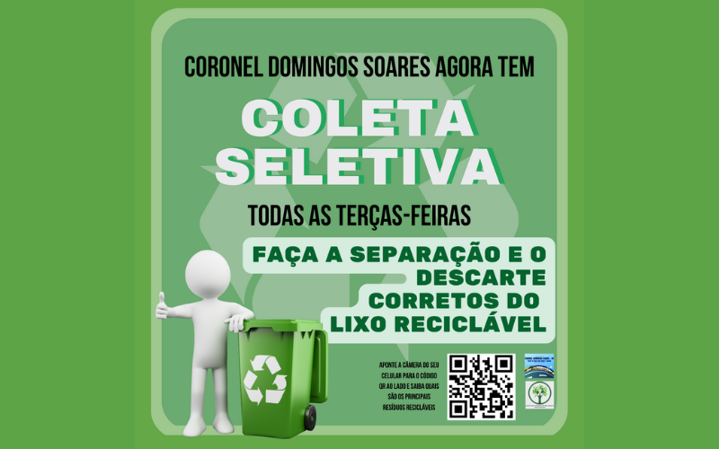 Cel. Domingos Soares inicia coleta seletiva do lixo