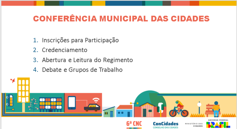 Realizada 7ª Conferência Municipal das Cidades