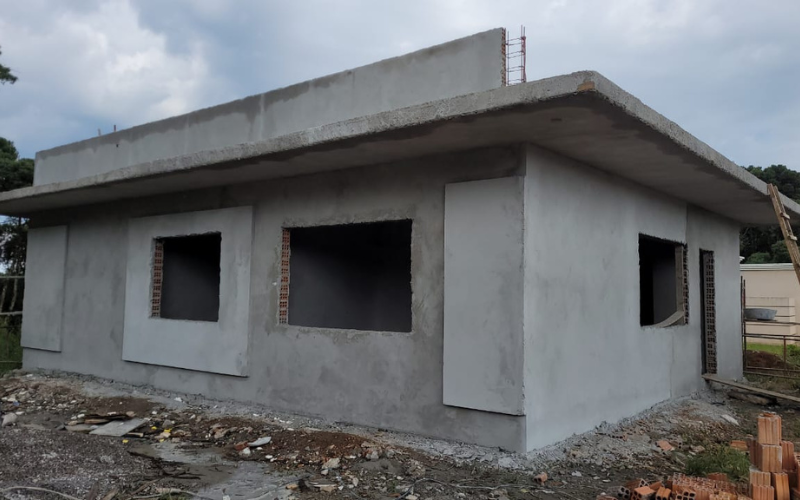 Seguem as obras do Destacamento de Polícia