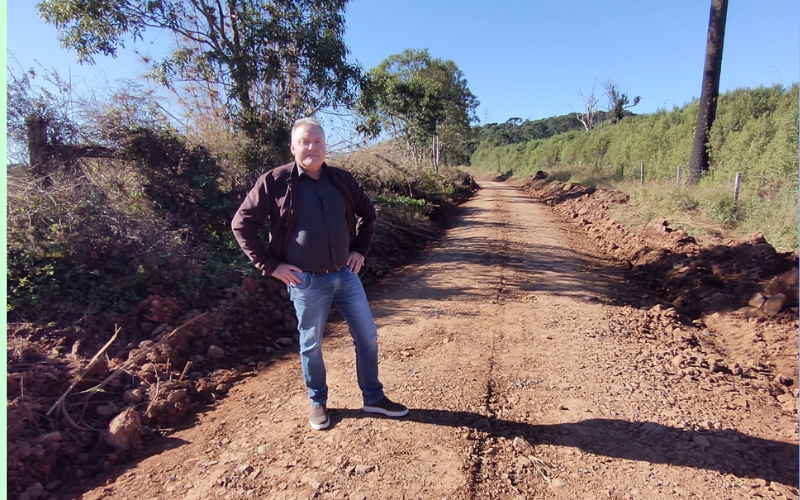 Bandiera acompanha trabalhos nas estradas rurais