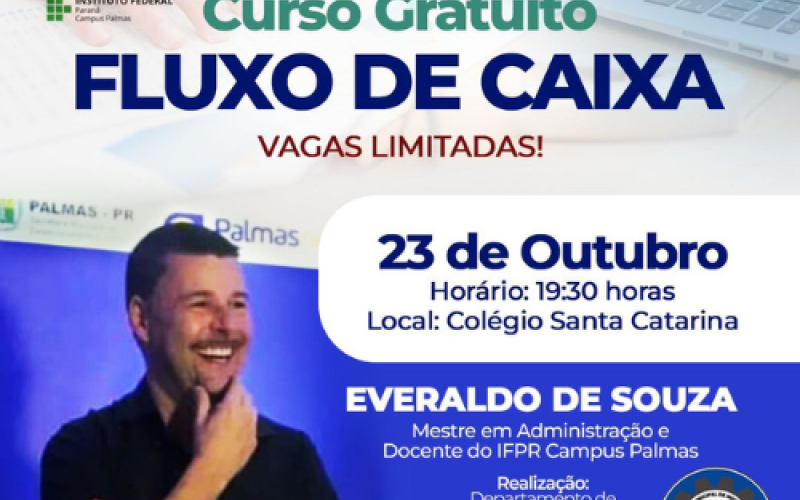 Prefeitura e IFPR ofertam curso de Fluxo de Caixa