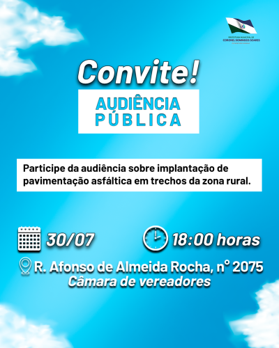Audiência Pública Asfalto Rural