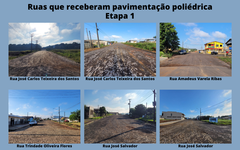 Calçamento transforma visual de ruas em Cel. Domingos Soares