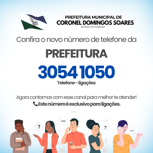 Novo número de telefone.