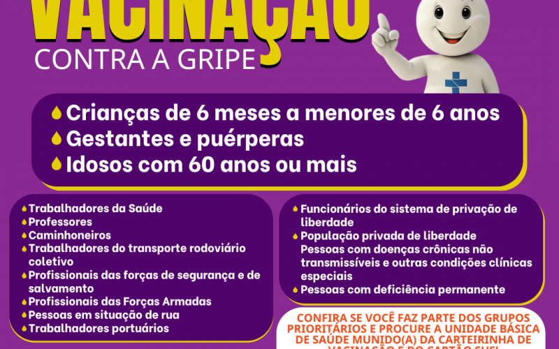Cel. Domingos Soares inicia campanha de vacinação contra gripe