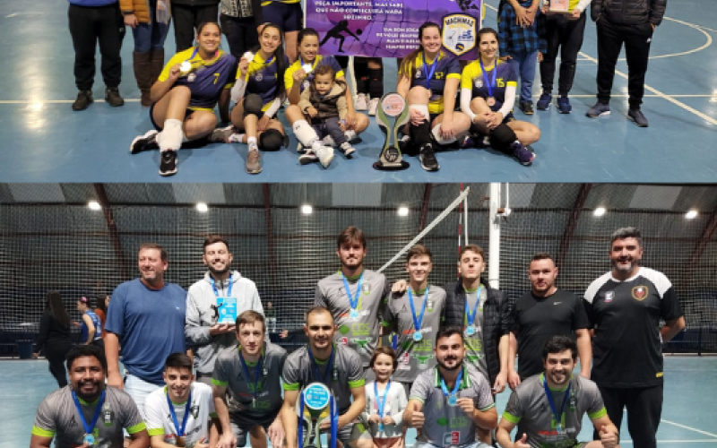 Definidos os campeões do 2º Municipal de Voleibol