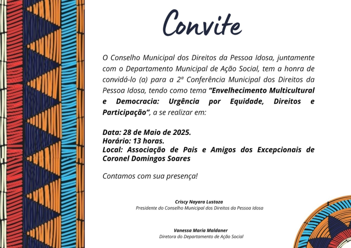 2ª Conferência Municipal dos Direitos da Pessoa Idosa
